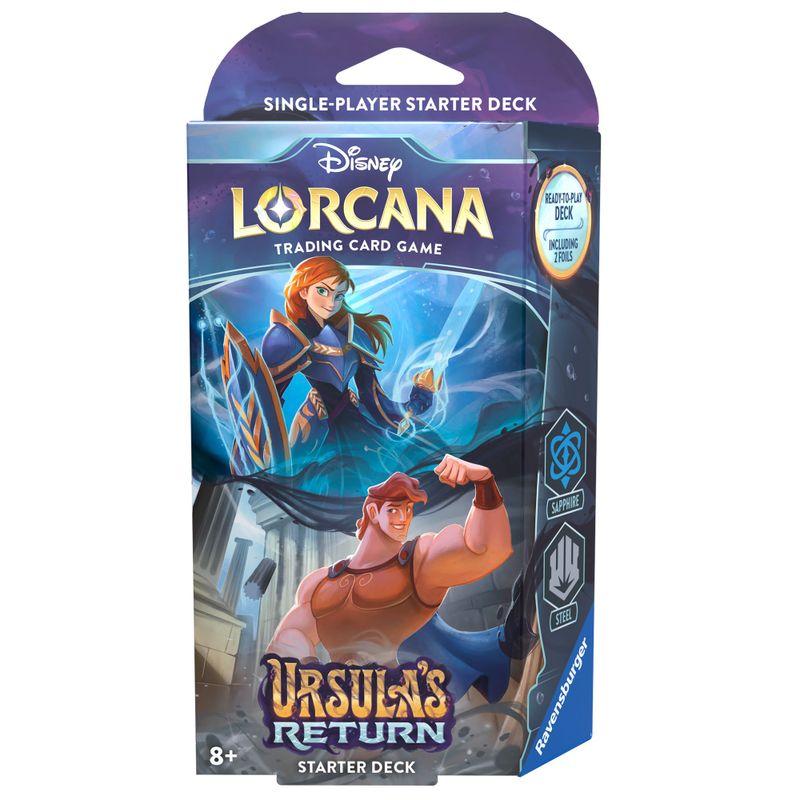 Disney Lorcana: Ursula's Return Starter Deck (Sapphire & Steel) (Pre-Order)