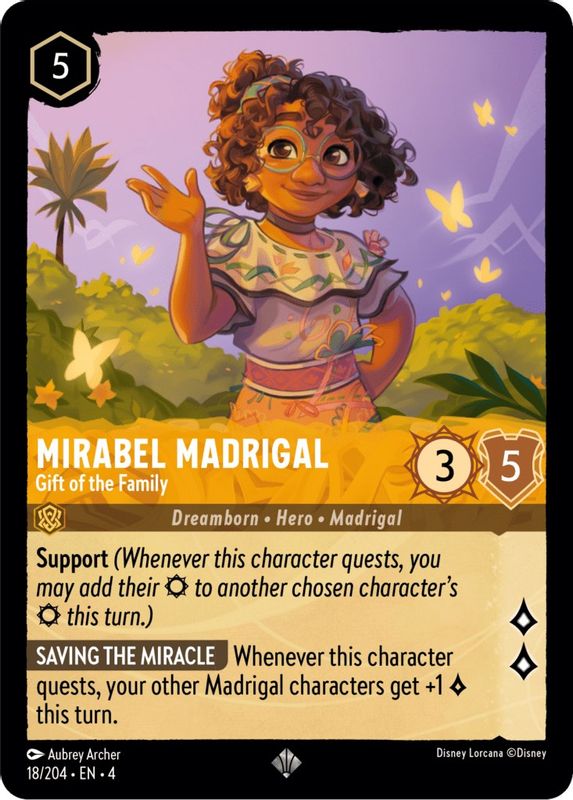 Mirabel Madrigal - Gift of the Family - 18/204 - Super Rare