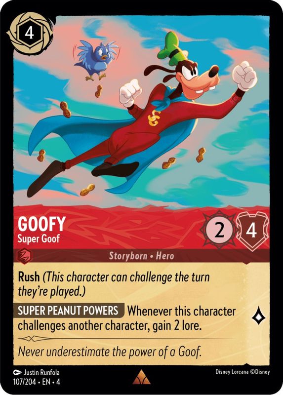 Goofy - Super Goof - 107/204 - Rare