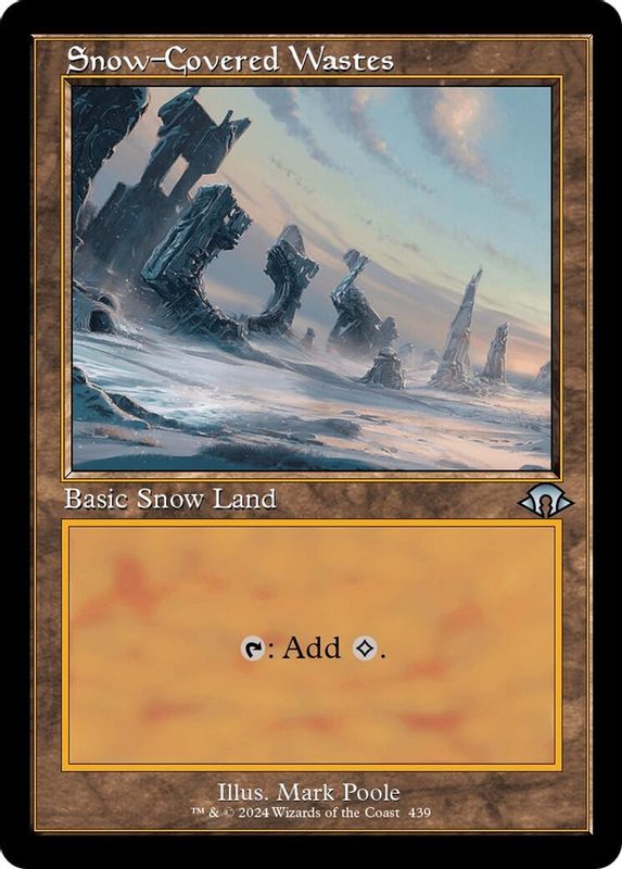 Snow-Covered Wastes (Retro Frame) - 439 - Uncommon