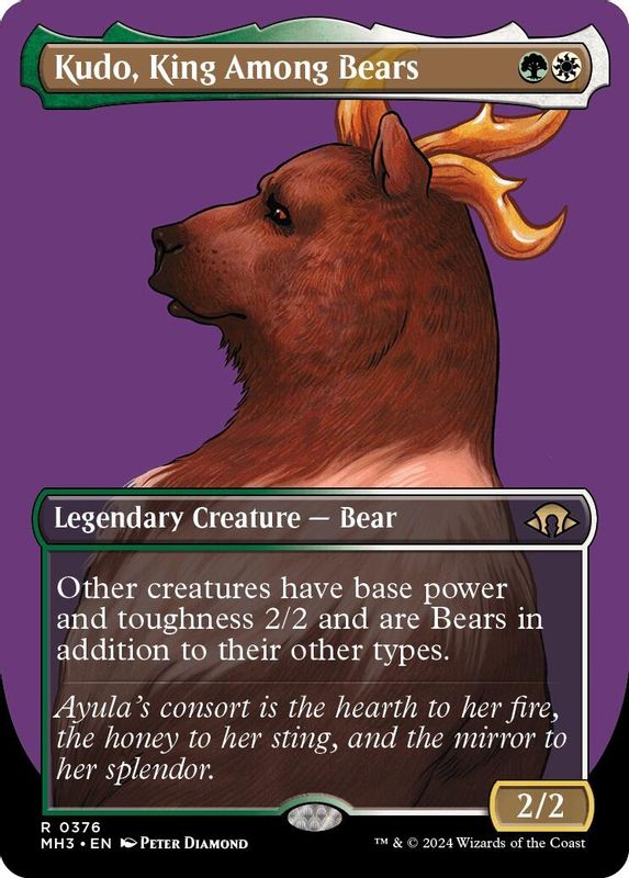 Kudo, King Among Bears (Borderless) - 376 - Rare