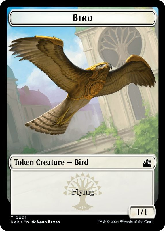 Bird // Angel (0002) Double-Sided Token - 1 // 2 - Token