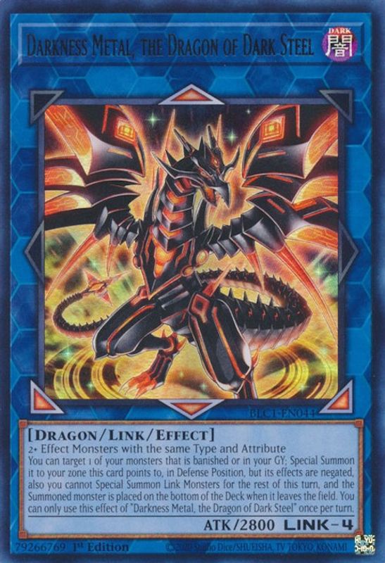 Darkness Metal, the Dragon of Dark Steel - BLC1-EN044 - Ultra Rare