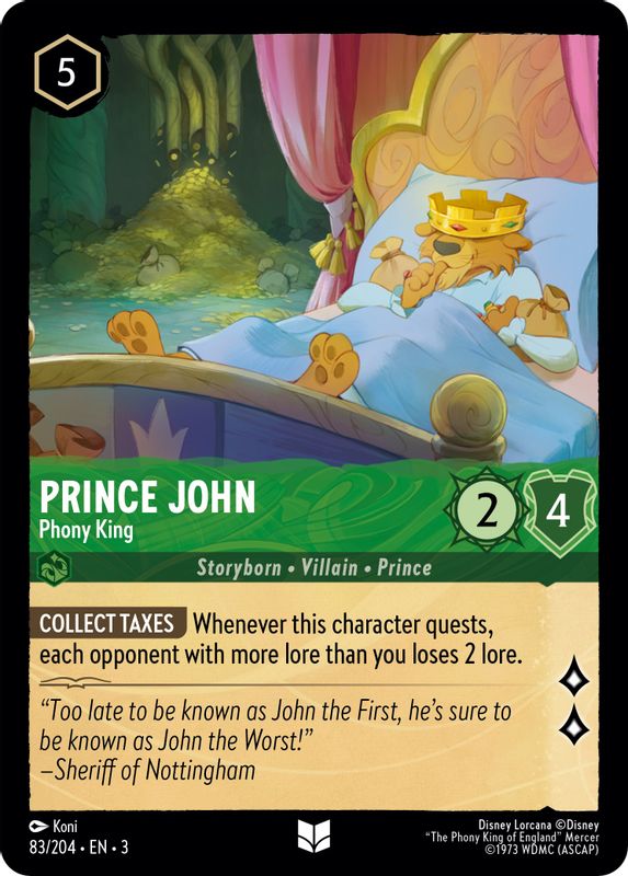 Prince John - Phony King - 83//204 - Uncommon
