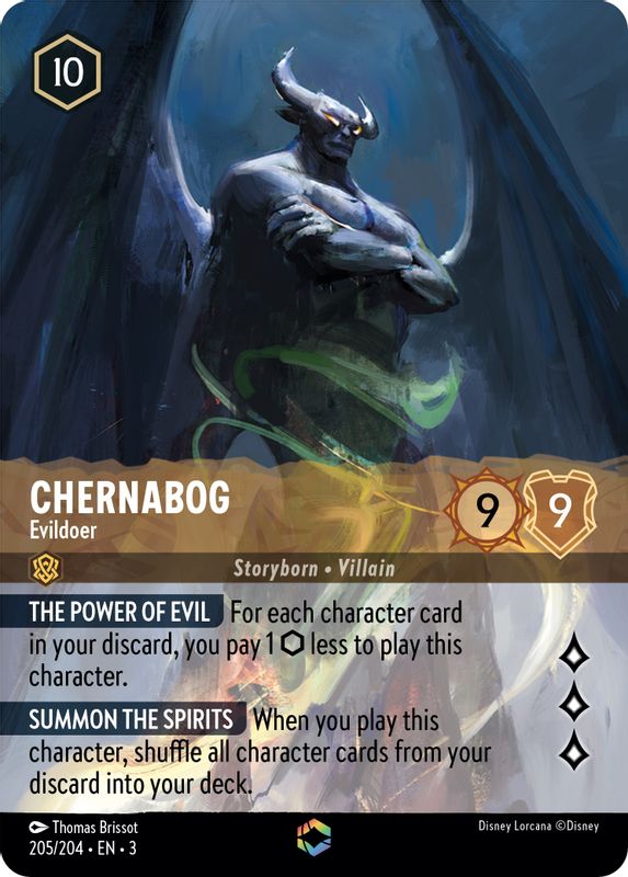 Chernabog - Evildoer (Alternate Art) - 205/204 - Enchanted