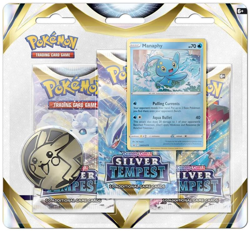 Silver Tempest 3 Pack Blister [Manaphy]