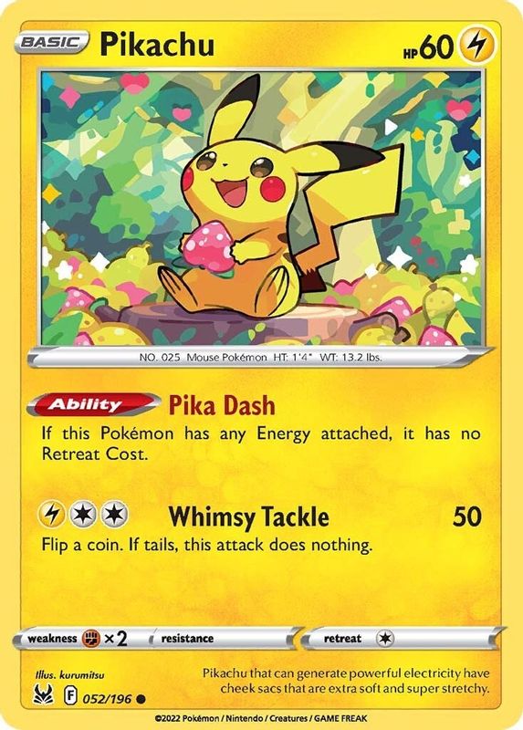 Pikachu - 052/196 - Common