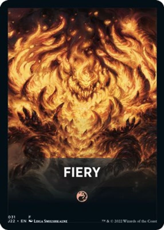 Fiery Theme Card - 31 - Token