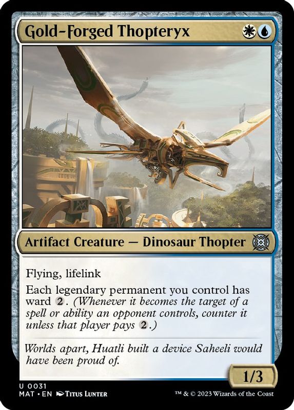 Gold-Forged Thopteryx - 31 - Uncommon