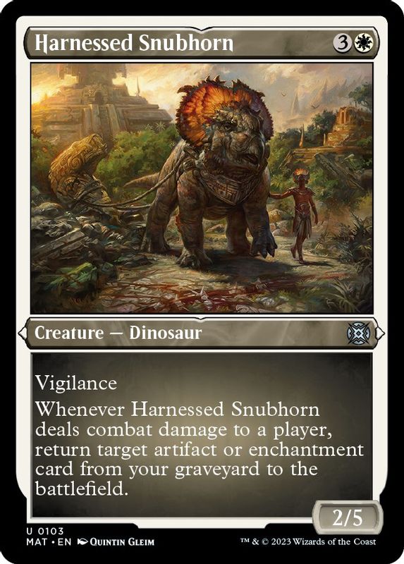 Harnessed Snubhorn (Foil Etched) - 103 - Uncommon