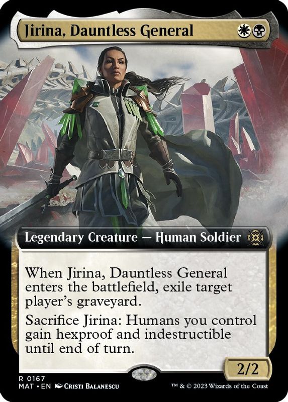 Jirina, Dauntless General (Extended Art) - 167 - Rare
