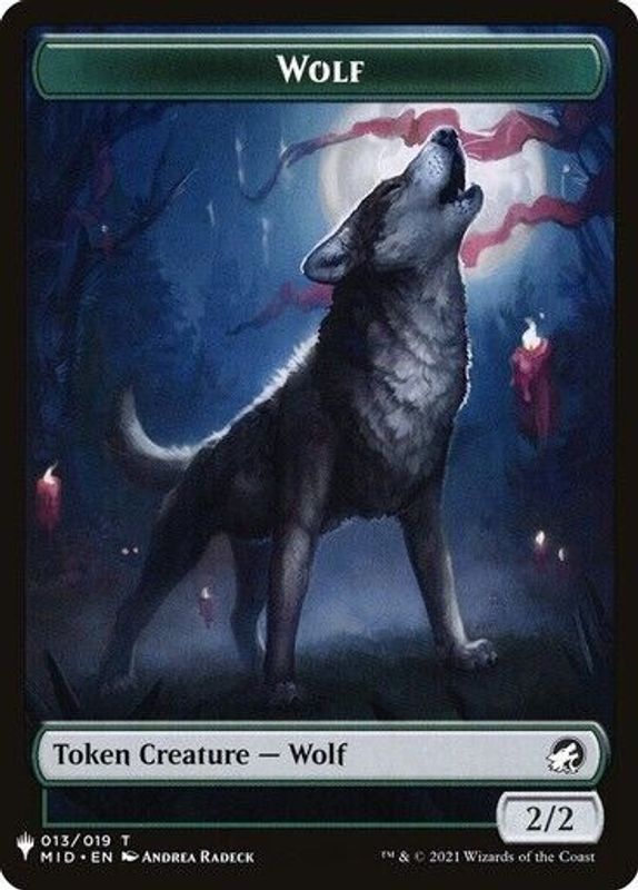 Wolf // Ashaya, the Awoken World Double-sided Token - Token