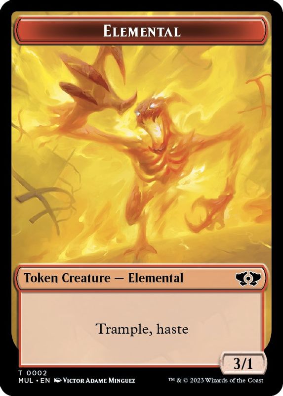 Elemental (0002) // Emblem - Teferi's Talent Double-Sided Token - 2 // 44 - Token