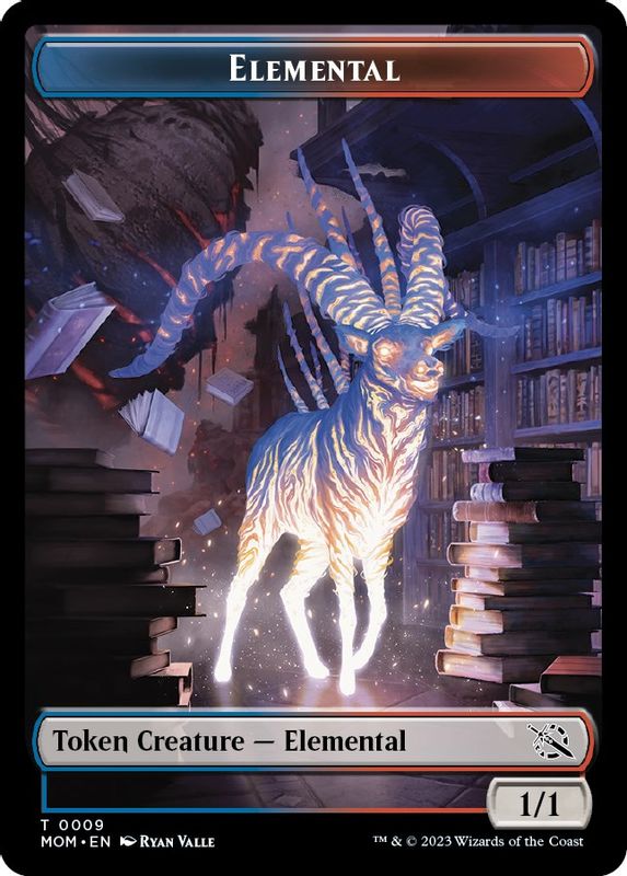 Elemental (0009) // Spirit (0013) Double-Sided Token - 2 // 13 - Token