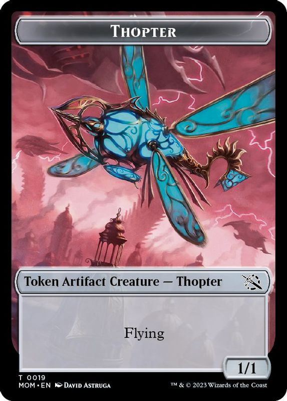 Thopter // Knight (0010) Double-Sided Token - 19 // 10 - Token