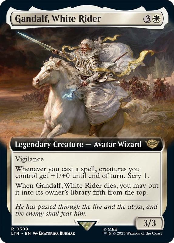 Gandalf, White Rider (Extended Art) - 389 - Rare