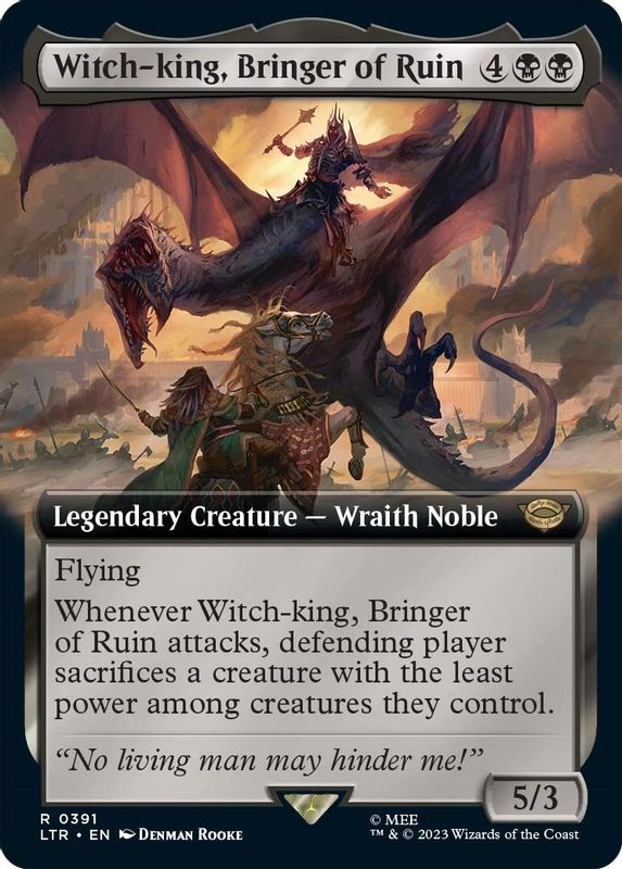 Witch-king, Bringer of Ruin (Extended Art) - 391 - Rare