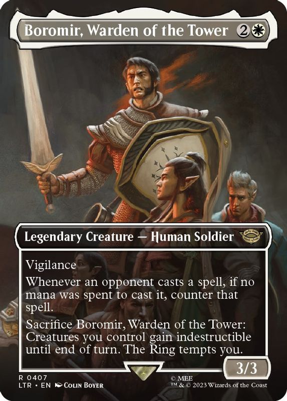 Boromir, Warden of the Tower (Borderless) - 407 - Rare