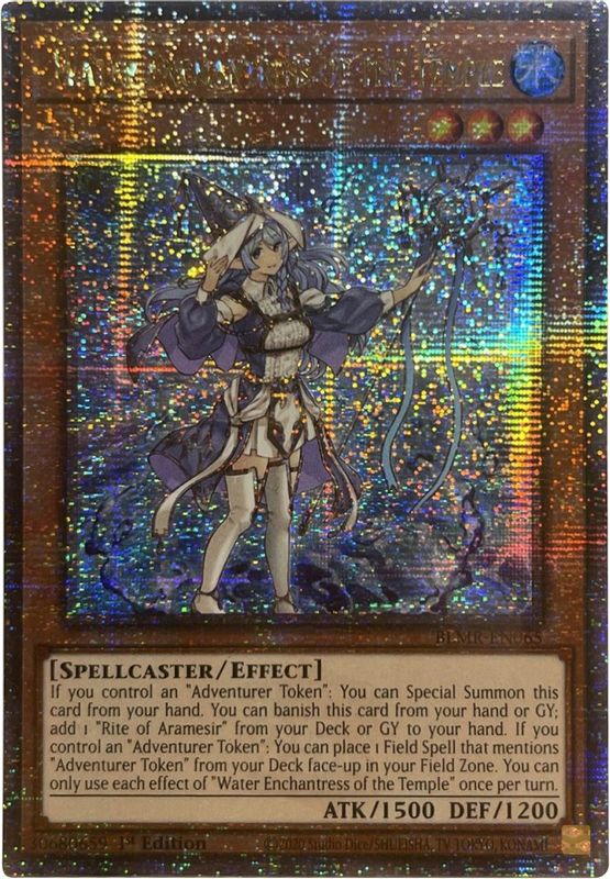 Water Enchantress of the Temple (Quarter Century Secret Rare) - BLMR-EN065 - Quarter Century Secret Rare