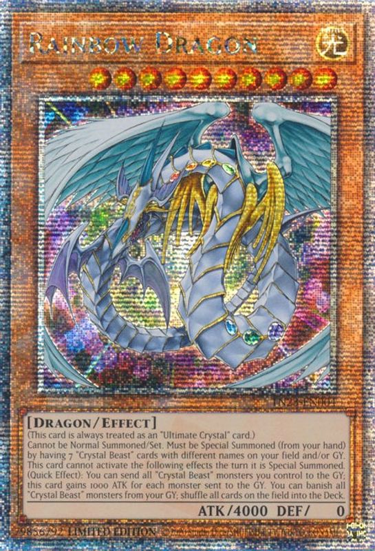 Rainbow Dragon - TN23-EN004 - Quarter Century Secret Rare