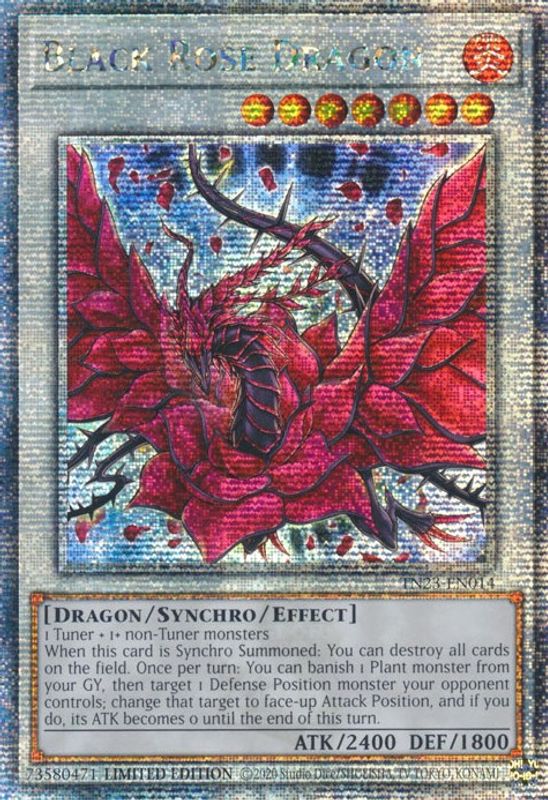 Black Rose Dragon - TN23-EN014 - Quarter Century Secret Rare