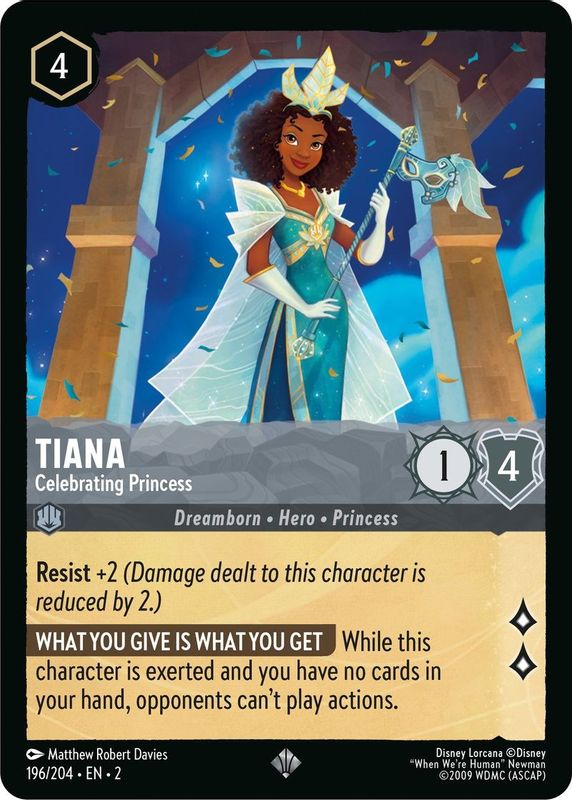 Tiana - Celebrating Princess - 196/204 - Super Rare
