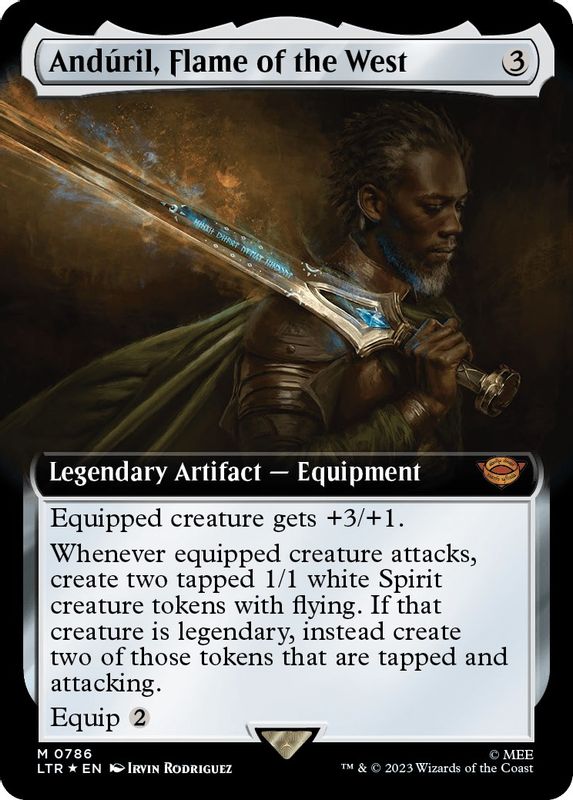 Anduril, Flame of the West (Extended Art) (Surge Foil) - 786 - Mythic