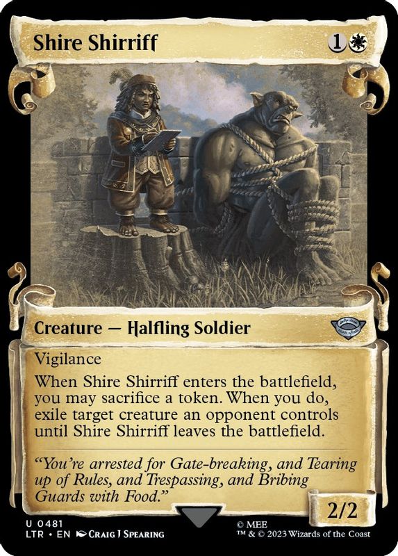 Shire Shirriff (Showcase Scrolls) - 481 - Uncommon