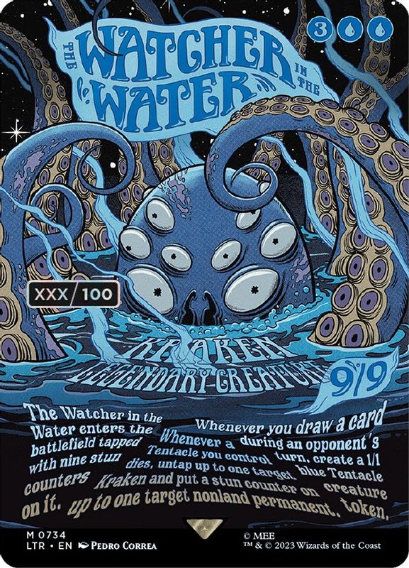 The Watcher in the Water (Borderless Poster) (Serial Numbered) - 734 - Mythic