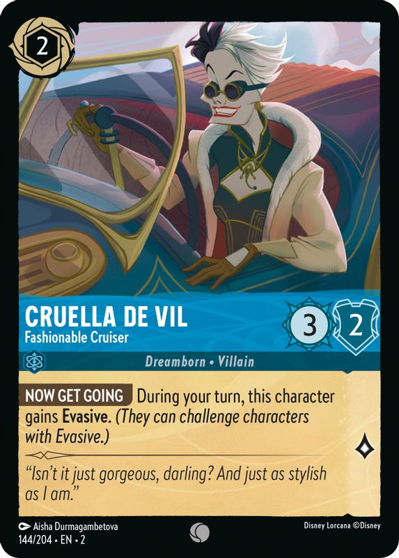 Cruella De Vil - Fashionable Cruiser - 144/204 - Common
