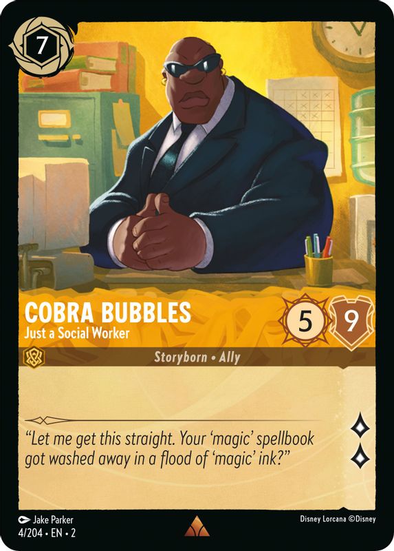 Cobra Bubbles - Just a Social Worker - 4/204 - Rare