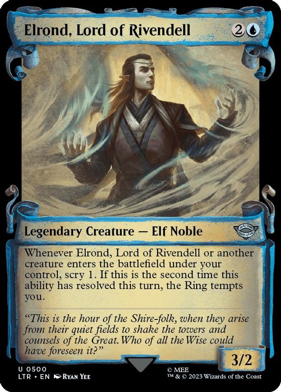 Elrond, Lord of Rivendell (Showcase Scrolls) - 500 - Uncommon