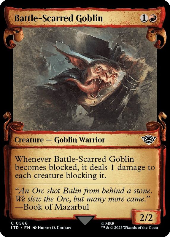 Battle-Scarred Goblin (Showcase Scrolls) - 566 - Common