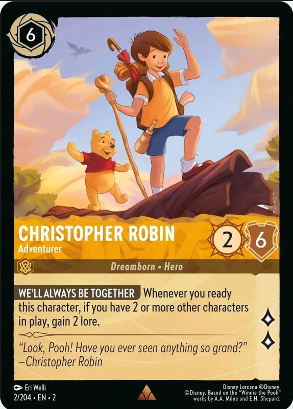 Christopher Robin - Adventurer - 2/204 - Rare
