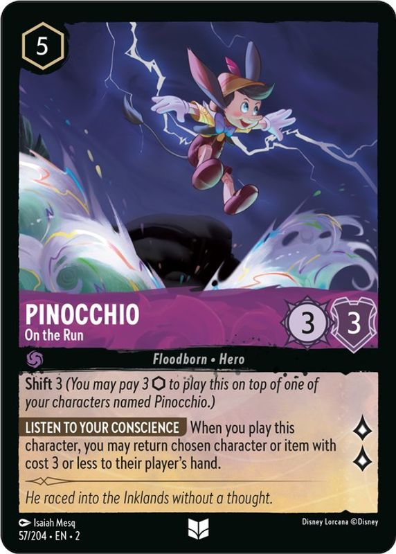 Pinocchio - On the Run - 57/204 - Uncommon