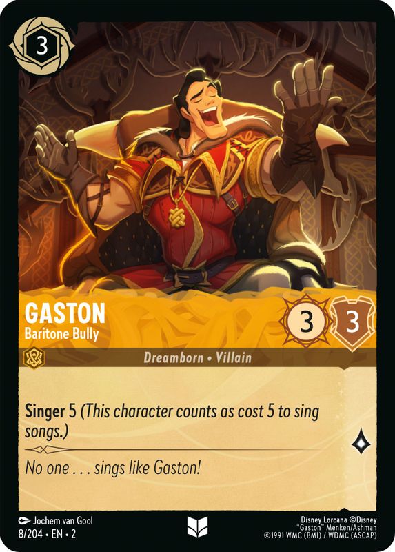 Gaston - Baritone Bully - 8/204 - Uncommon