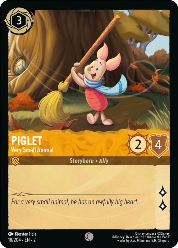 Piglet - Very Small Animal - 18/204 - Common