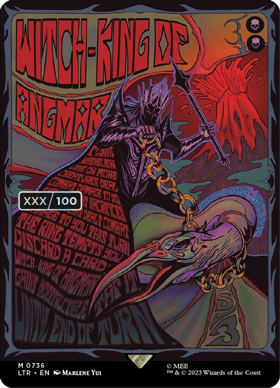 Witch-king of Angmar (Borderless Poster) (Serial Numbered) - 736 - Mythic