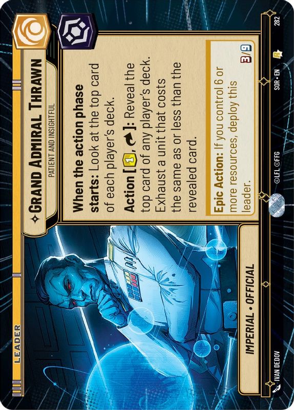 Grand Admiral Thrawn - Patient and Insightful (Hyperspace) - 282 - Rare