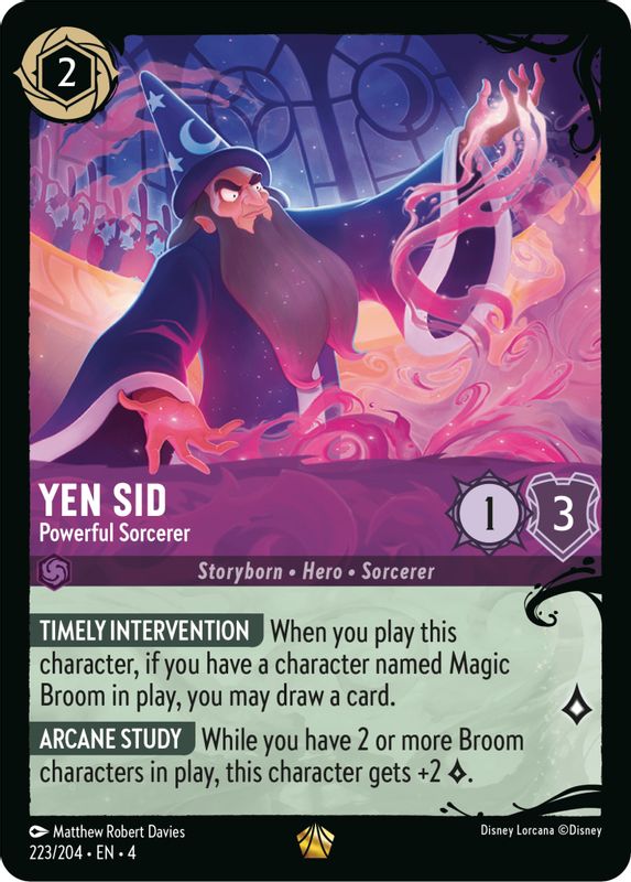 Yen Sid - Powerful Sorcerer (223/204) - 223/204 - Legendary