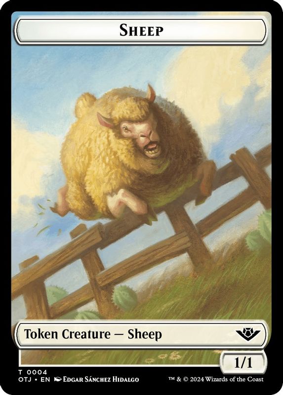Sheep // Plot Double-Sided Token - 4 // 20 - Token
