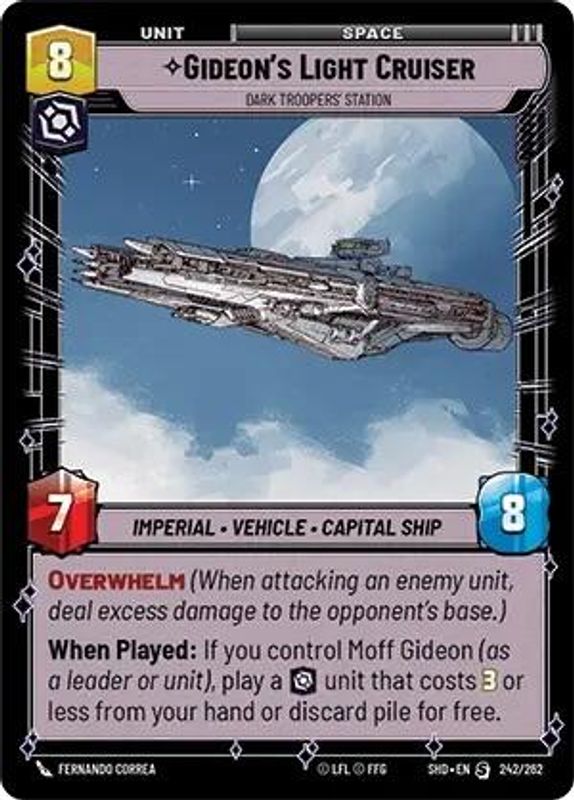 Gideon's Light Cruiser - Dark Troopers' Station - 242/262 - Special