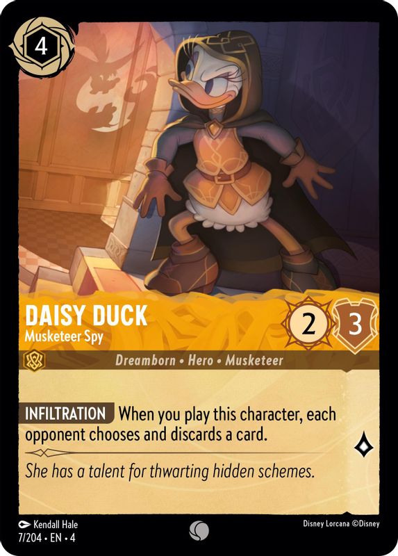 Daisy Duck - Musketeer Spy - 7/204 - Common