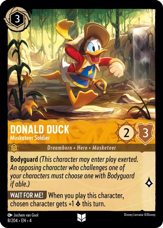 Donald Duck - Musketeer Soldier - 8/204 - Uncommon