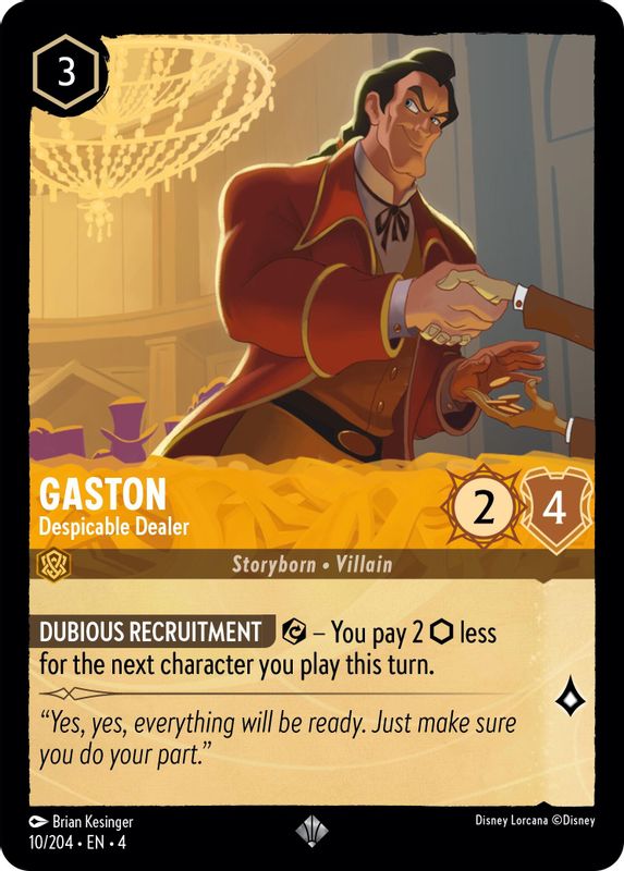 Gaston - Despicable Dealer - 10/204 - Super Rare