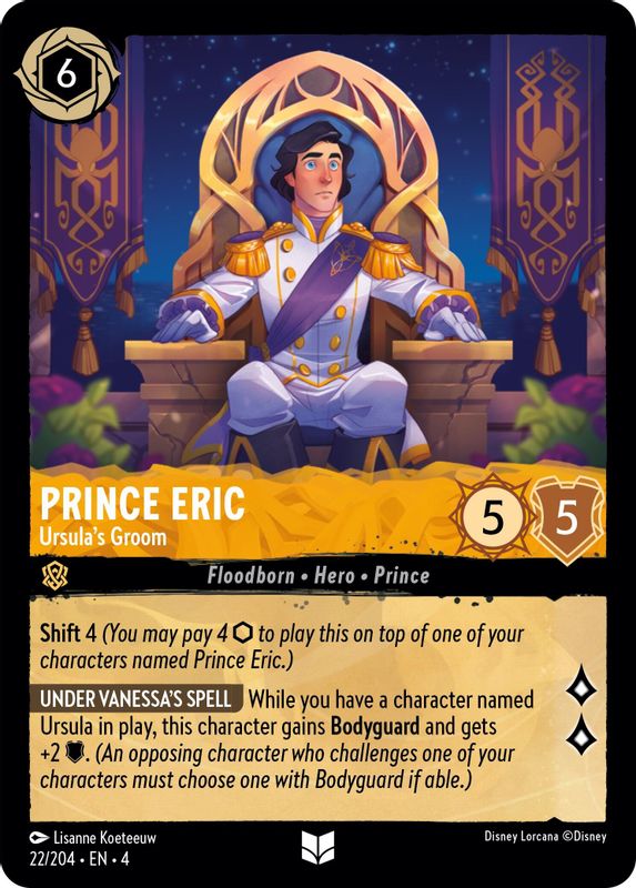 Prince Eric - Ursula's Groom - 22/204 - Uncommon