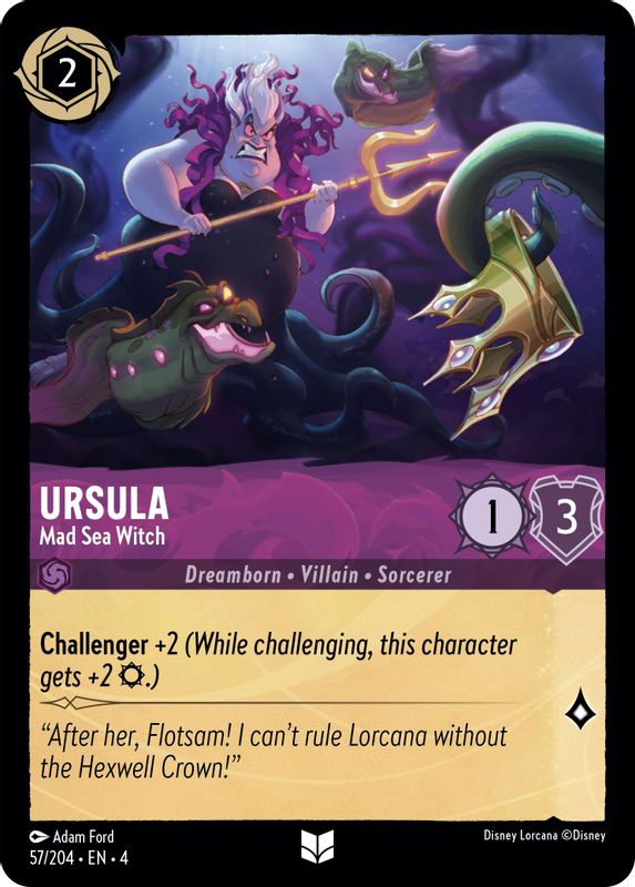 Ursula - Mad Sea Witch - 57/204 - Uncommon