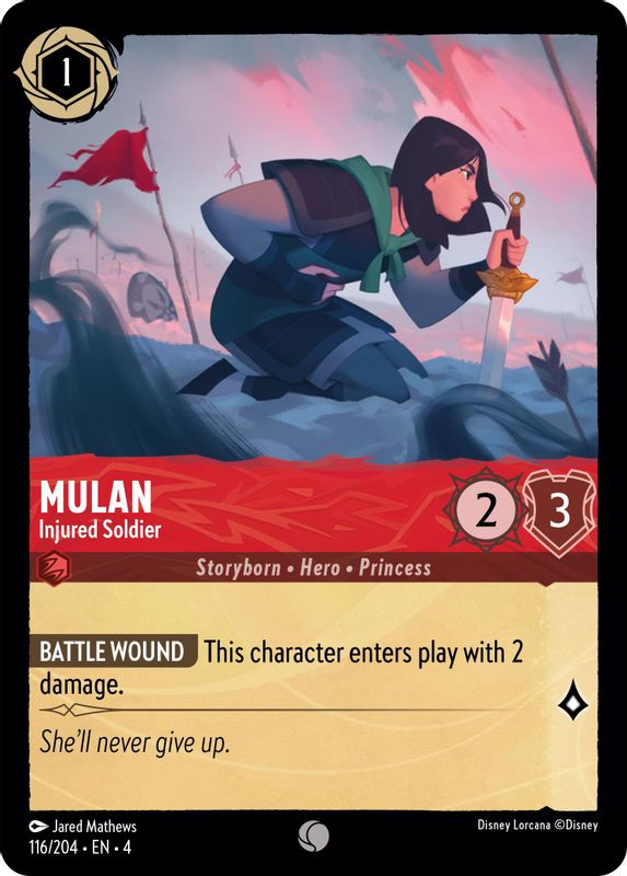 Mulan - Injured Soldier - 116/204 - Common