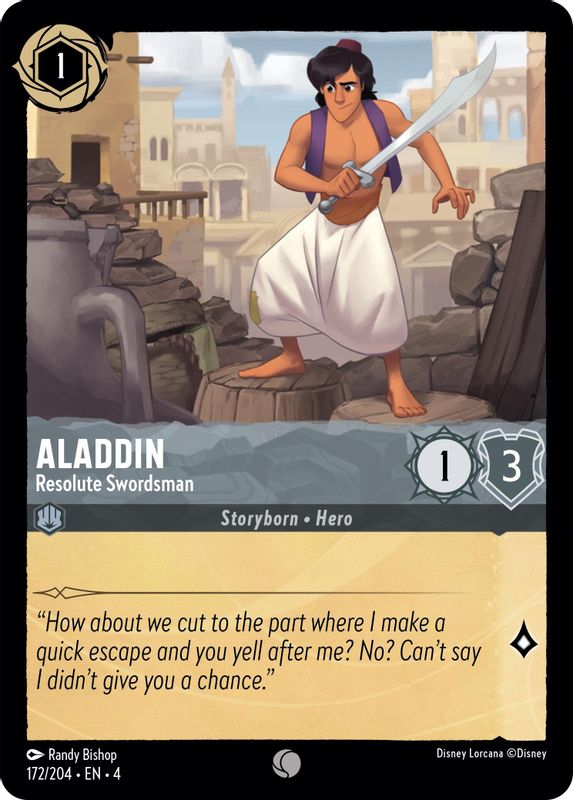 Aladdin - Resolute Swordsman - 172/204 - Common
