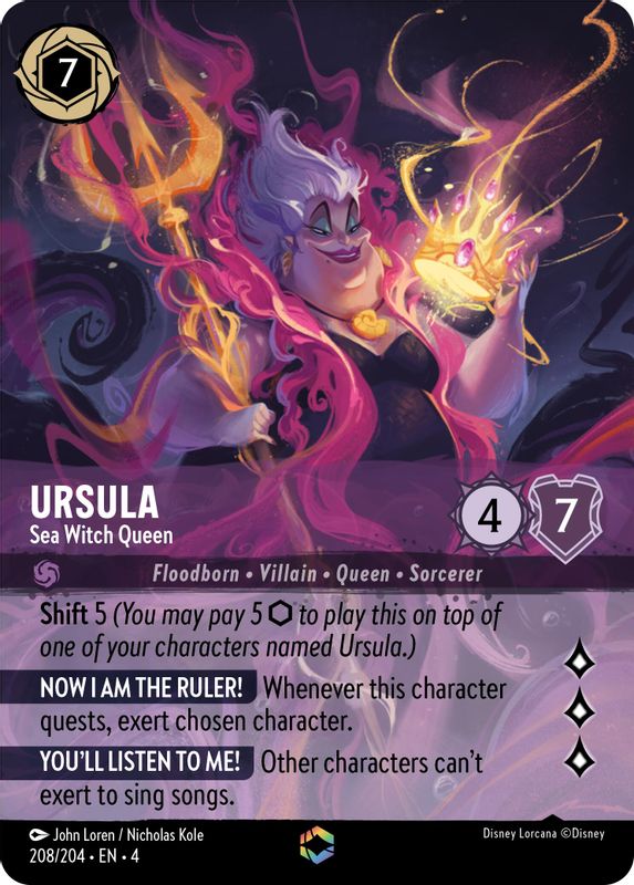 Ursula - Sea Witch Queen (Enchanted) - 208/204 - Enchanted